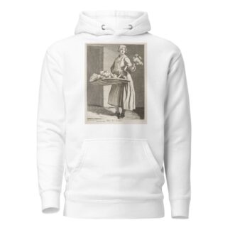 Flower Vendor by Edmé Bouchardon Hoodie