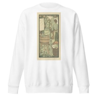Het ophangen van de was by Lucien Pissarro Sweatshirt