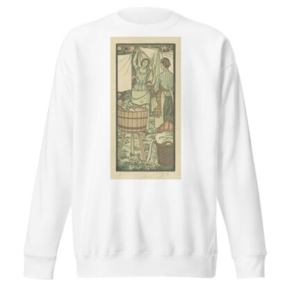 Het ophangen van de was by Lucien Pissarro Sweatshirt