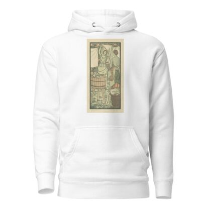 Het ophangen van de was by Lucien Pissarro Hoodie