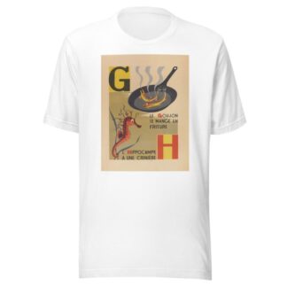 A. B. C.; Alphabet des petits poissons et des gros Pl.06 by Maurice Lorrain T-Shirt