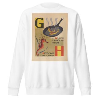 A. B. C.; Alphabet des petits poissons et des gros Pl.06 by Maurice Lorrain Sweatshirt