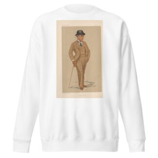 Turf Devotees; ‘Sandown Park’, Mr. Hwfa Williams, November 7, 1891 by Leslie Matthew Ward Sweatshirt