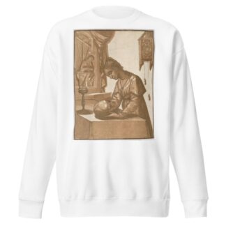 Woman Meditating on a Skull by Andrea Andreani Sweatshirt