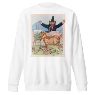 The goat and the artist by Lothar Meggendorfer Sweatshirt