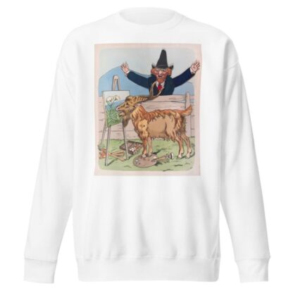 The goat and the artist by Lothar Meggendorfer Sweatshirt