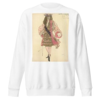 Costume Design For Act Ii Of Le Prince Anglais by Léon Bakst Sweatshirt