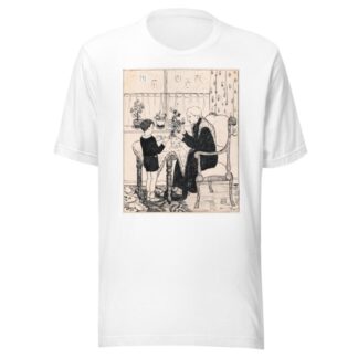 Oude vrouw schikt een boeket by A. Tinbergen T-Shirt