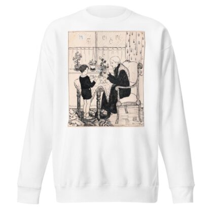 Oude vrouw schikt een boeket by A. Tinbergen Sweatshirt