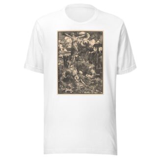 Gekruisigde man in heuvellandschap by Johannes Josephus Aarts T-Shirt