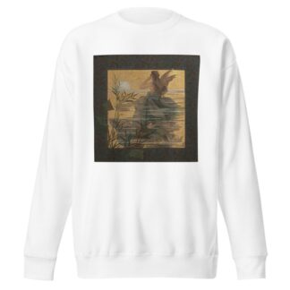 Composition with winged nymph at sunrise by Alexandre de Riquer Sweatshirt