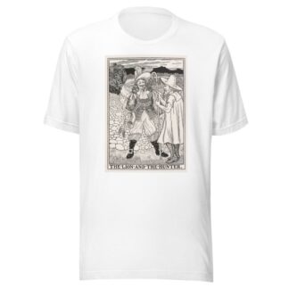 The Lion and the Hunter by Percy J. Billinghurst T-Shirt