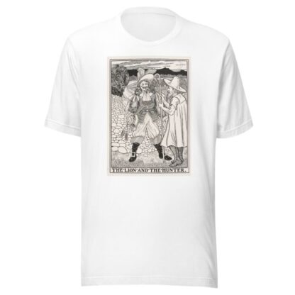 The Lion and the Hunter by Percy J. Billinghurst T-Shirt