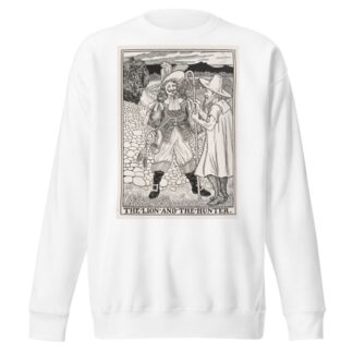The Lion and the Hunter by Percy J. Billinghurst Sweatshirt