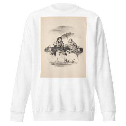 Hunting and fishing Pl.23 by Honoré Daumier Sweatshirt
