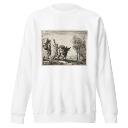 The Holy Family Approaching a Village by Giovanni Domenico Tiepolo Sweatshirt