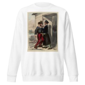 Allons Landerneau, mon bonhomme Vous avez bû et vous savez que vous avez le vin mauvais. by Paul Gavarni Sweatshirt