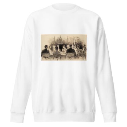 Dinner Party by Charles Dana Gibson Sweatshirt