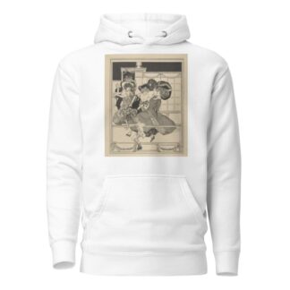Three Dancing Women in a Restaurant Watched by Cupid by Franz von Bayros Hoodie