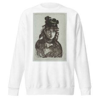 Portrait of Berthe Morisot by Édouard Manet Sweatshirt