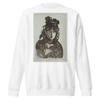Portrait of Berthe Morisot by Édouard Manet Sweatshirt