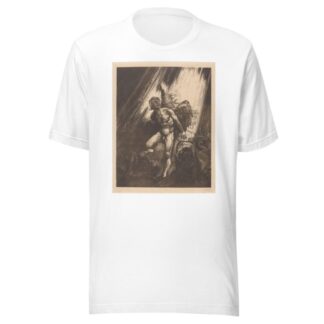 Gevallen engel leunend tegen een rots by Johannes Josephus Aarts T-Shirt