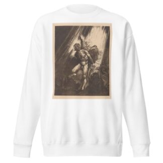 Gevallen engel leunend tegen een rots by Johannes Josephus Aarts Sweatshirt