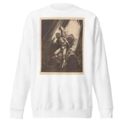 Gevallen engel leunend tegen een rots by Johannes Josephus Aarts Sweatshirt