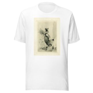 Femme tenant un bouquet by Anonymous T-Shirt