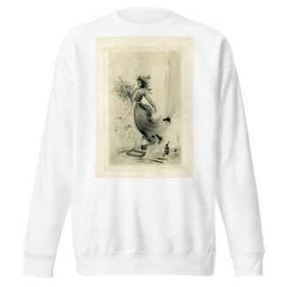 Femme tenant un bouquet by Anonymous Sweatshirt