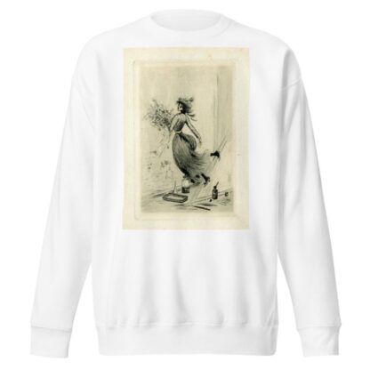 Femme tenant un bouquet by Anonymous Sweatshirt