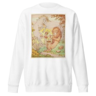 Lion and the unicorn. by Leonard Leslie Brooke Sweatshirt