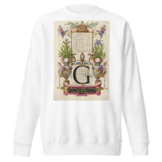 Guide for Constructing the Letter G by Joris Hoefnagel Sweatshirt