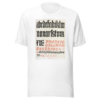 Alphabets 4 by Augustus Pugin T-Shirt