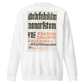Alphabets 4 by Augustus Pugin Sweatshirt