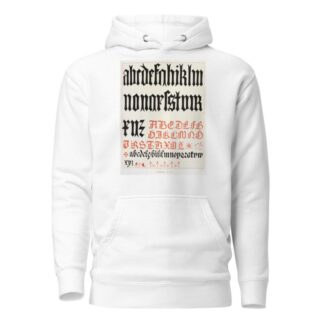 Alphabets 4 by Augustus Pugin Hoodie