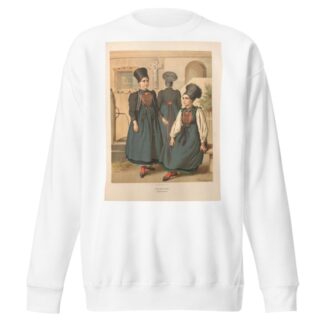Deutsche Volkstrachten Pl.81 by Albert Kretschmer Sweatshirt