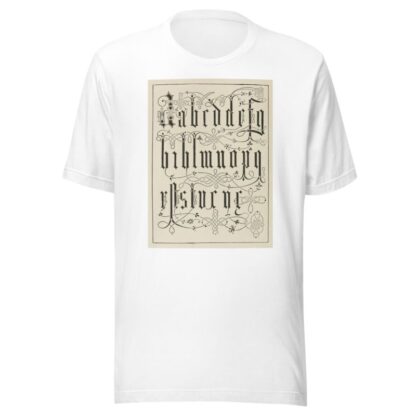 Italian Blackletters by Frank Chouteau Brown T-Shirt