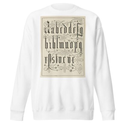 Italian Blackletters by Frank Chouteau Brown Sweatshirt