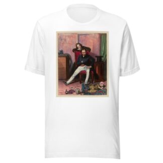 Tu ne sais pas, Mosieu Coquardeau, ce que ta fille a fait. c’est égal il me déplairait by Paul Gavarni T-Shirt