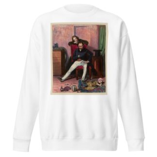 Tu ne sais pas, Mosieu Coquardeau, ce que ta fille a fait. c’est égal il me déplairait by Paul Gavarni Sweatshirt