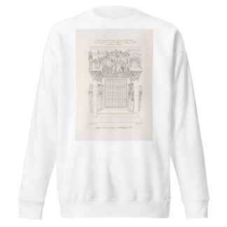 Arcade en pierre, ouvrage de la fin du XIIe. siècle by Nicolas Xavier Willemin Sweatshirt