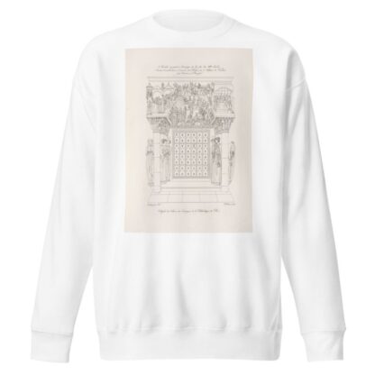 Arcade en pierre, ouvrage de la fin du XIIe. siècle by Nicolas Xavier Willemin Sweatshirt