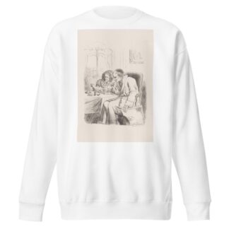 Old man and woman looking at a drawing by Wilhelmus Petrus van Geldorp Sweatshirt
