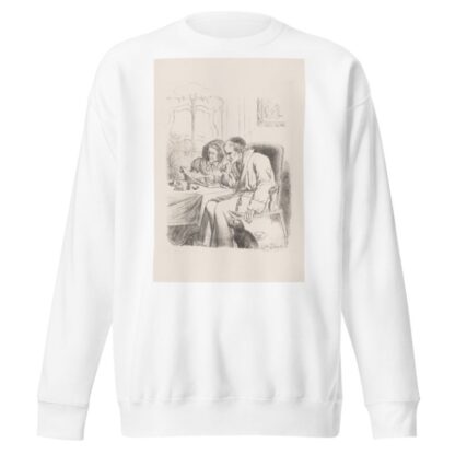 Old man and woman looking at a drawing by Wilhelmus Petrus van Geldorp Sweatshirt