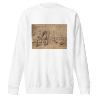 The Old Curiosity Shop; The old man in the church by George Cattermole Sweatshirt