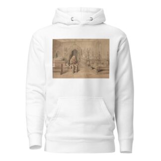 The Old Curiosity Shop; The old man in the church by George Cattermole Hoodie