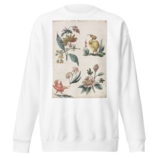 Floral Designs with Two Birds by Giacomo Cavenezia Sweatshirt
