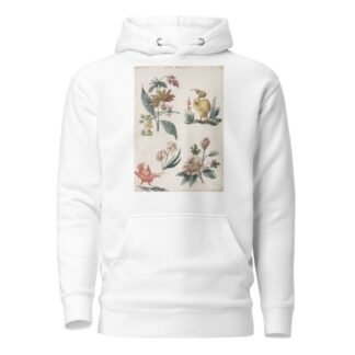 Floral Designs with Two Birds by Giacomo Cavenezia Hoodie