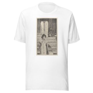 The Portico of the National Gallery, London by James Tissot T-Shirt